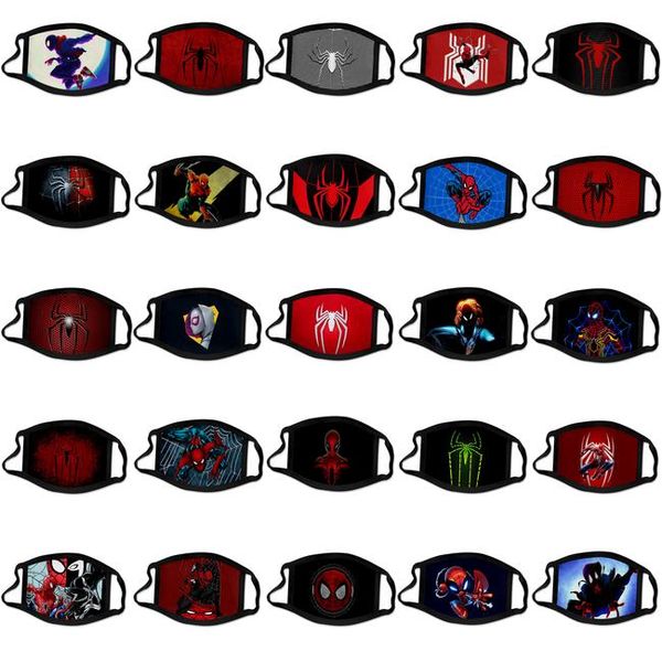 

spider man spiderman superhero designer luxury kid face mask party cosplay reusable dust washable windproof children cotton masks 10 nfetm