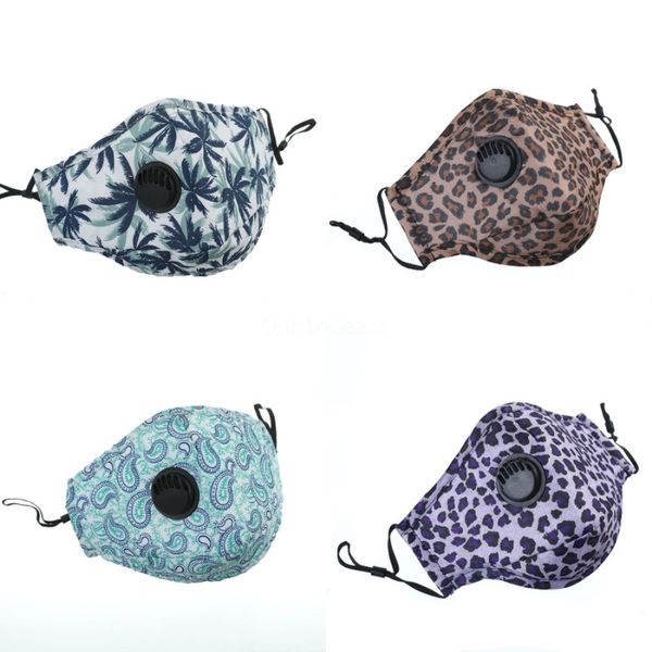 

3color breathing valve mask sponge face masks anti fog haze pm2.5 mouth er reusable anti dust designer printed mask protective mask gga3 #72, Black