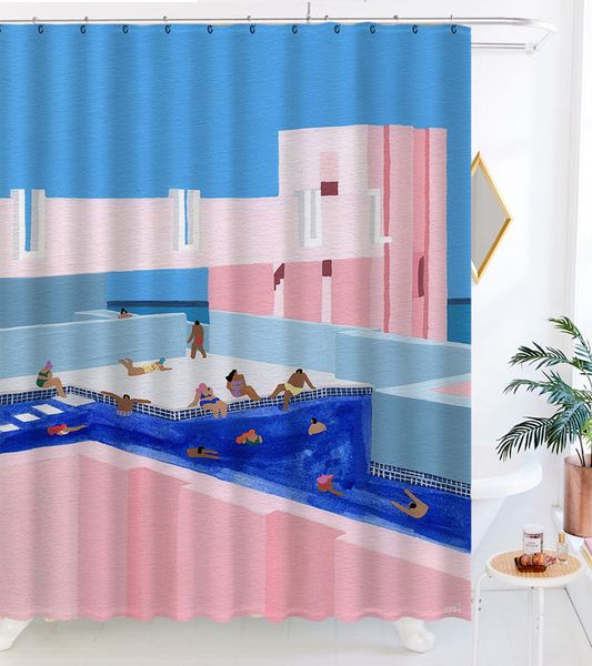 

bathroom sets shower curtain set liz home nordic fresh swimming pool shower curtain waterproof curtain bathroom quick-drying