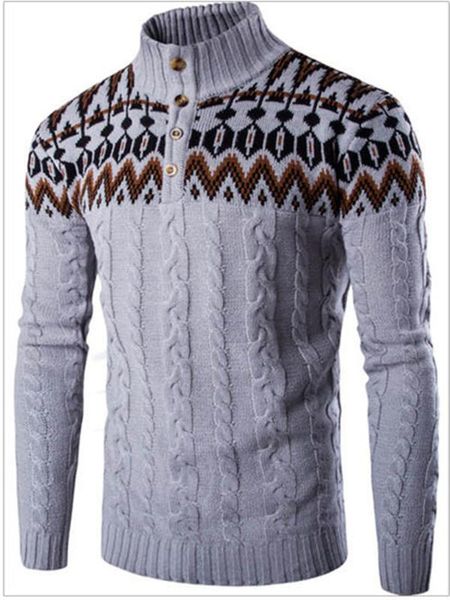 

men's sweaters wool pullover half turtlework patchwork autumn winter warm thick long sleeve clothes knitted cotton casual packer sweate, White;black