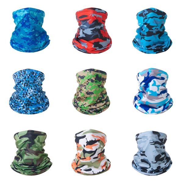 

military camouflage scarf scarves wraps neck warmer seamless bandana motorcycle buffe magic face shield ka #694#726#204, Black