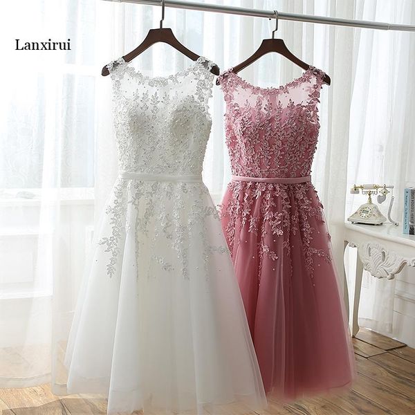 

night party dresses applique pearls women short formal prom party gown white dress, Black;gray