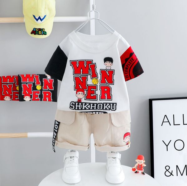 

boys' summer clothes set handsome kids children's 2 baby short-sleeved children's clothes two-piece set 1-3 years old baby su