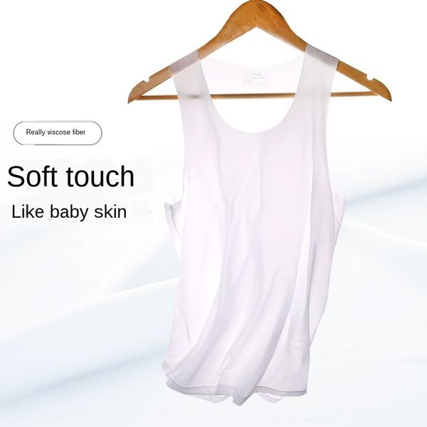 

fitness sleeveless men' i-shaped ice silk thin seamless body shirt vest shirtsweat vest tight breathable cool base shirt one-piece, White;black