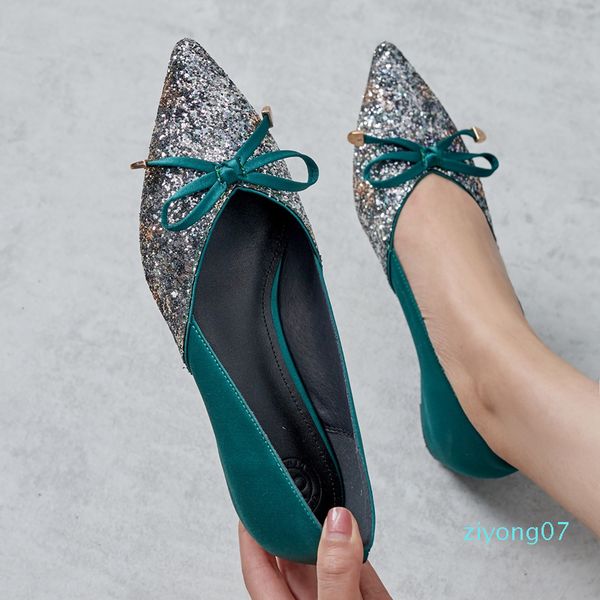 

enmayer 2020 fashion shoes women designers basic slip-on increased internal high heel shoes sequined cloth pointed toe z07, Black