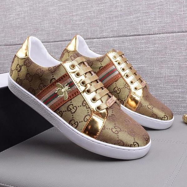 

luxury men 's shoes lightweight vintage classic footwears lace -up low casual sports men shoes fashion sneakers chaussures pour ho, Black