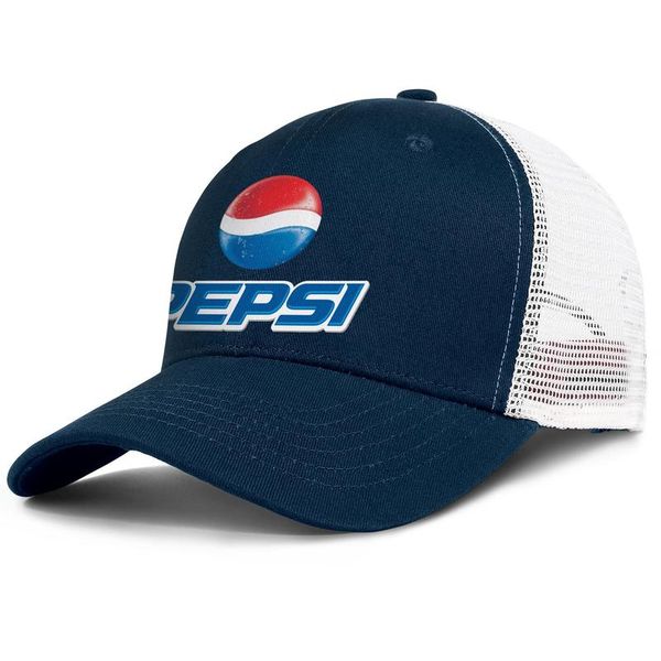 

pepsi logo mens and women adjustable trucker meshcap golf sports team classic baseballhats cola blue and white pepsi wild cherry logo, Blue;gray