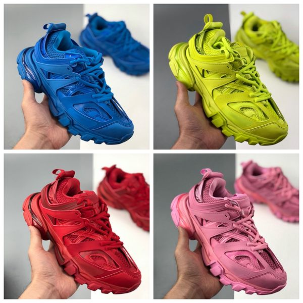 

2020 track 3.0 casual shoes triple s triple black grey orange yellow men women casual shoes platform sports sneakers