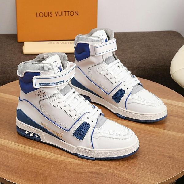 

mens shoes luxury trainer sneaker mid -sports shoes for men ankle boots luxury design zapatos de hombre martin mens shoes boots drop, Black