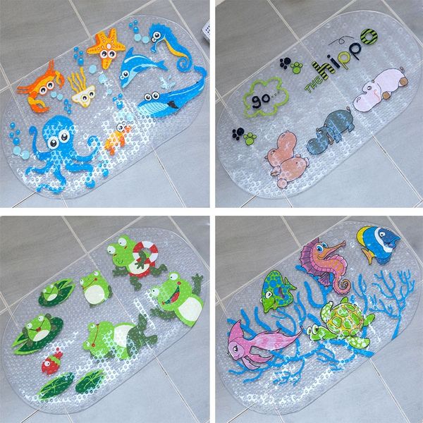 

cartoon bathroom toilet water-proof pvc non-fading children's non-slip non-slip mat bath mat