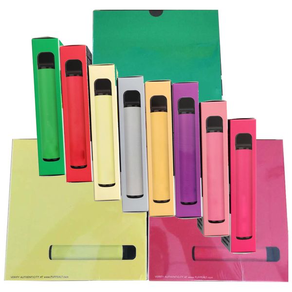 

СЛОЙКА BAR PLUS 800+ Puff Одноразовая Pod картридж 550mAh Аккумулятор 3,2 мл Предварительно заполненные Vape Бобы с кодом безопасности Puff Bar
