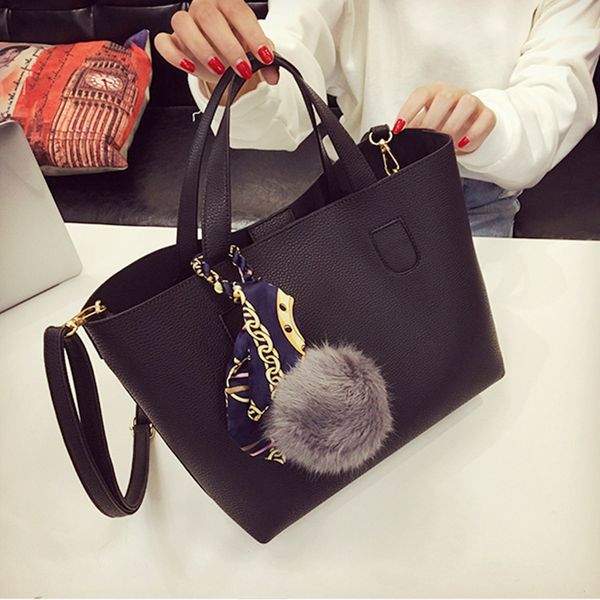 

designer bagwinter bags pu leather composite bag scarves designer handbag ladies shoulder messenger bag for women 2 piece set