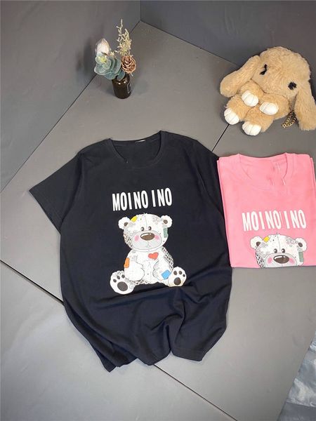 

mens t shirts summer tees soft t-shirts beas pattern neck casual women mens tees long clothing -2xl, White;black