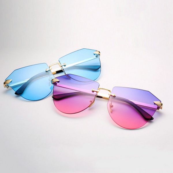 

arrow frameless gold sunglasses aoubou black butterfly sunglasses women brand designer alloy vintage arrow uv400 thin latest trends bkhrb