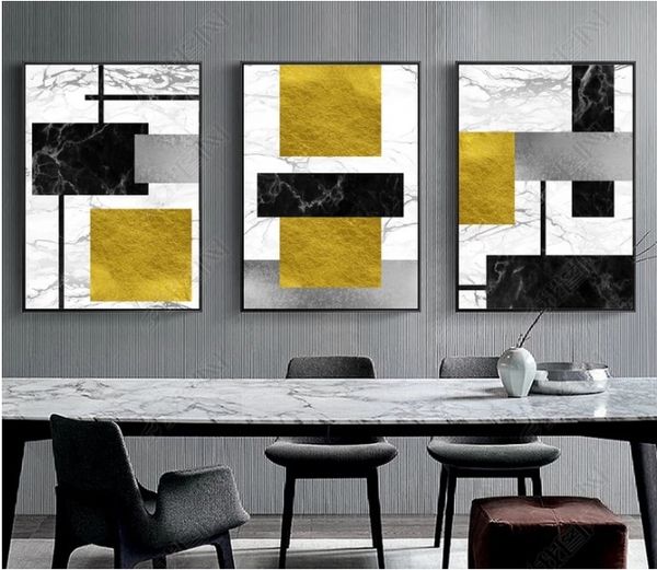 

modern simple abstract geometric color block canvas print modular wall paintings for living room wall art home decor no framed