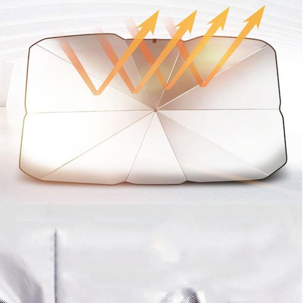 

2020 foldable vehicle sun shade umbrella sun protection front window cover visor shade umbrella auto windshield uv block