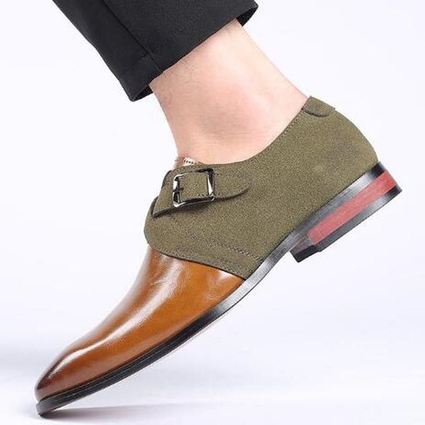 

men male dress man formal plus size men's pu leather shoes mens business driving zapatos de hombres personlizar zapatos m0692, Black