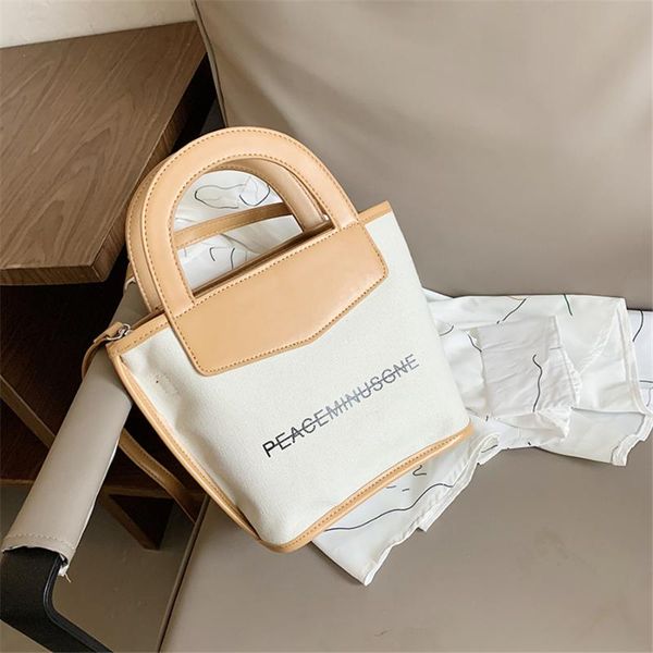 

new 2020 summer canvas handbags for women in summer versatile one-shoulder cross-body bag simple tote women bag