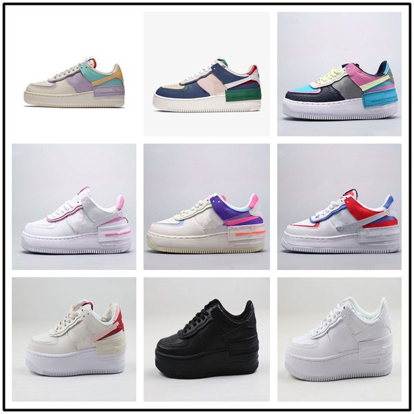

2020 n.354 for men women cut low skateboarding af1 low type sports shoes air skate sneaker size04 eur36-45, Black