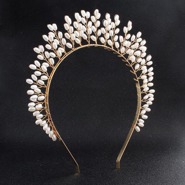 

whimsical queen crown woodland hair jewelry vintage babies breath headpiece princess tiara rustic headband modern carona, Golden;silver