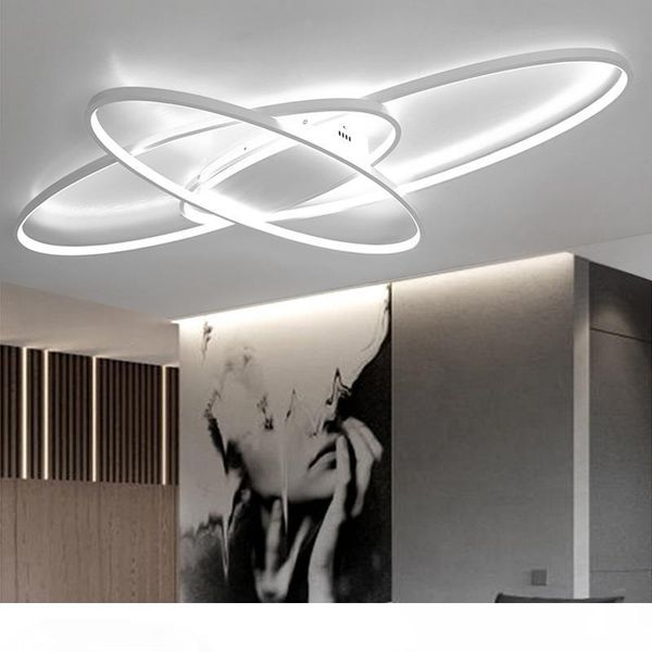 

white black led lamp modern led ceiling lights for livingroom bedroom study room home deco remote dimming ceiling lamp fixtures