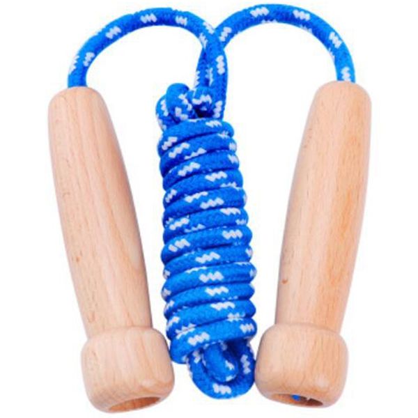 

jump ropes children's skipping rope adjustable wooden handle indoor fitness equipment