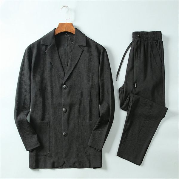 

sports sweater sports suit v-neck printed color strip cardigan 2020 button cardigan new sports sweater men's daily outdoor long sleeve, Gray