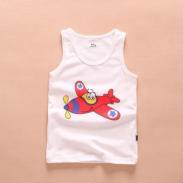 

2020 new vest cotton vest children's clothing lycra breathable and comfortable cartoon children's wear for children, Blue