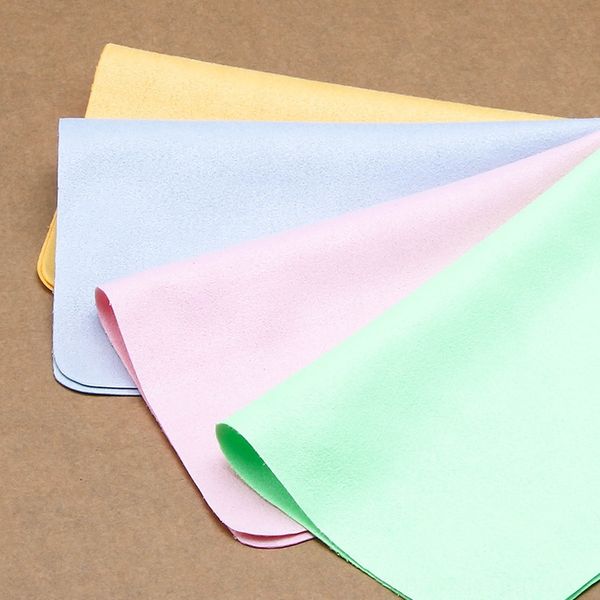 

new double-sided velvet fashion sun glasses wiping cloth color imitation chicken skin glasses cloth special offer, Blue