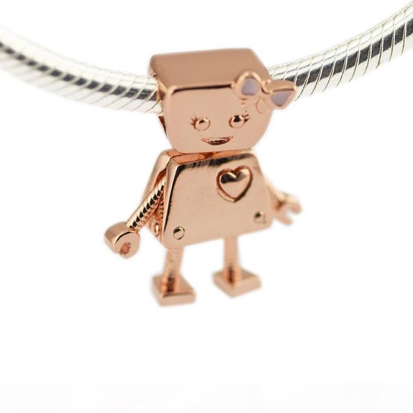

2018 spring 925 sterling silver jewelry rose gold bella bot charms original beads fits women jewelry making pandora bracelets, Bronze;silver