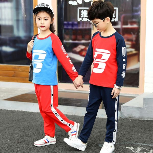 

sweater clothing suit 2019 children's wear long-sleeved men's and women's sweater autumn children's casual pure cotton t