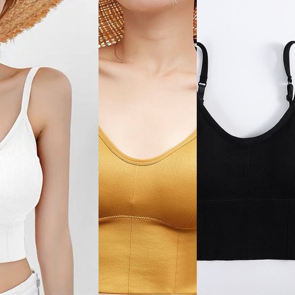 

women's large u-shaped sling sling suspenders with no steel ring thread both inside and outside can be worn, White