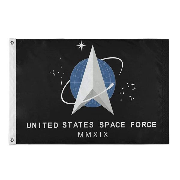 USA Space Force MMXIX Flagge 100D Polyester Digitaldruck Sport Team Schule Club Inddor Outdoor Verwendung Kostenloser Versand