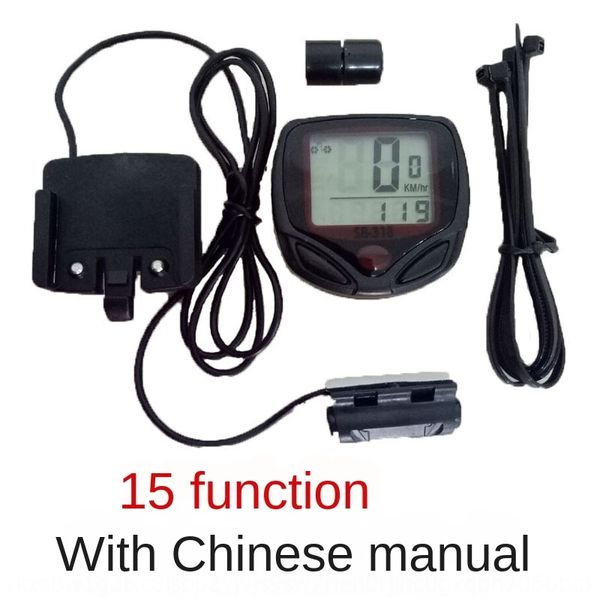 

аксессуары для велосипедов водонепроницаемого одометра езды на велосипеде кода метр китайского и английского велосипед проводного код метр а