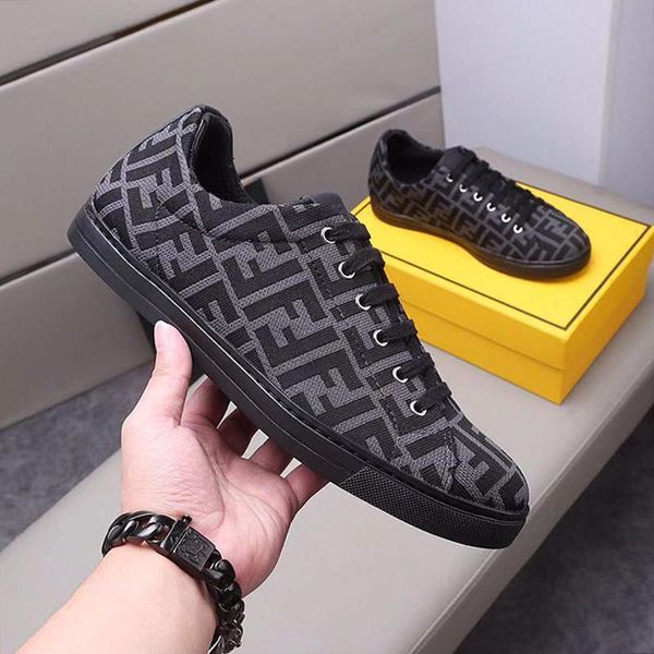 

gray tech fabric low -sneakers mens shoes scarpe da uomo comfortable sports outdoor walking shoes plus size lace -up vintage men shoes, Black