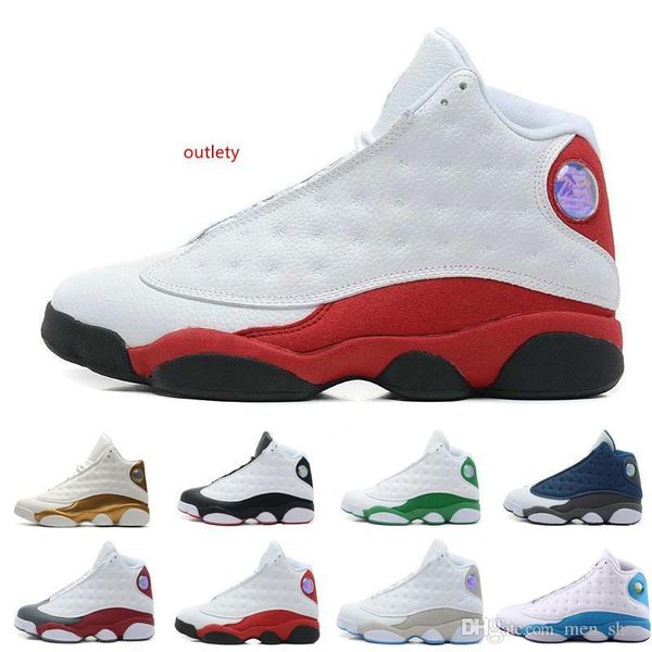 

13 bred chicago flints men women basketball shoes 13s dmp grey toe history of flight all star sneakers us 8.0-13