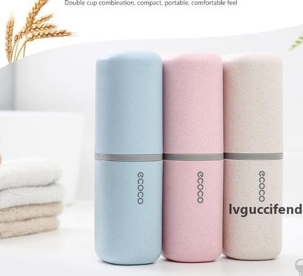 

wheat straw creative simple environmental travel portable wash cup set travel supplies mug