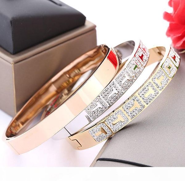 

r titanium steel jewelry wholesale square t bracelet mud drill full diamond foreign trade titanium steel couple bracelet, Black
