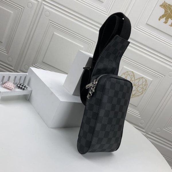 

luxury designer mens chest pack belt bag retro style crossbody chest bags classic mens shoulder bag zipper messenger bags