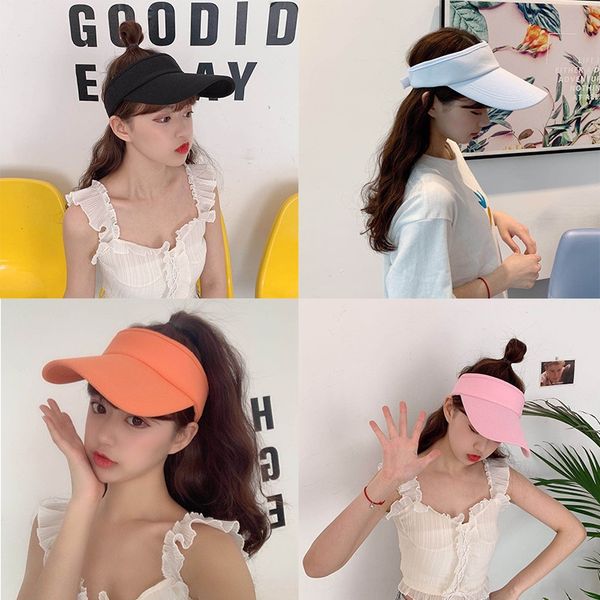 

empty children's summer -proof bottomless cap empty children's sun hat men's korean style riding sports beach sun hat, Blue;gray