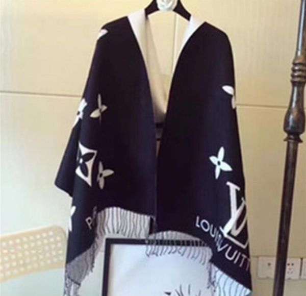 

дизайнер зима кашемир шарф мужской и женский стильный двойной слой тепловой одеяло шарф кашемир хлопок шарф, Blue;gray