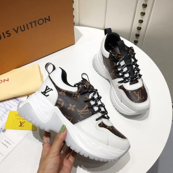 

designer luxury women's casual fashion shoes, women's outdoor casual shoes, leather material, original box 06, Black