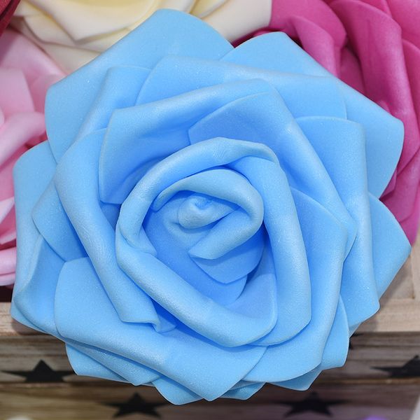 

decorative flowers & wreaths 5pcs 10cm big rose heads artificial pe foam for wedding decoration diy wreath bouquet crafts fake gift box deco
