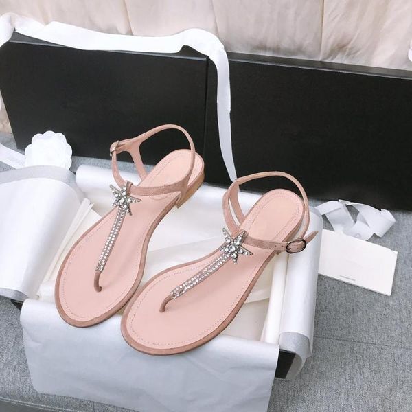 

sandalias mujer 2020 shoes women summer casual crystal women sandals fashion new flats genuine cow leather pink sandals, Black