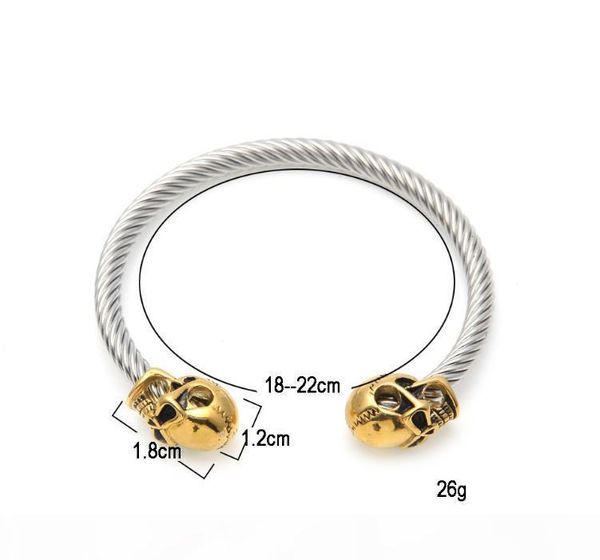 

y american fashion bracelet designer style joker bracelet, Slivery;golden