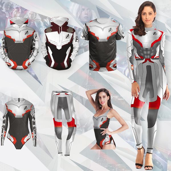 

avengers 4 final battle quantum battle clothing service service tights play suit cosplay one-piece tights role-playing clothing, Black;red