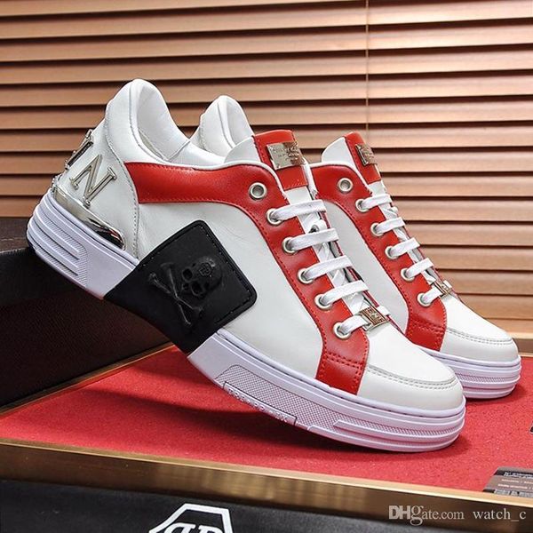 

mens shoes fashion sneakers phantom kick $lo -mixed materials leather big size winter lace -up design luxury mens shoes casual drop ship