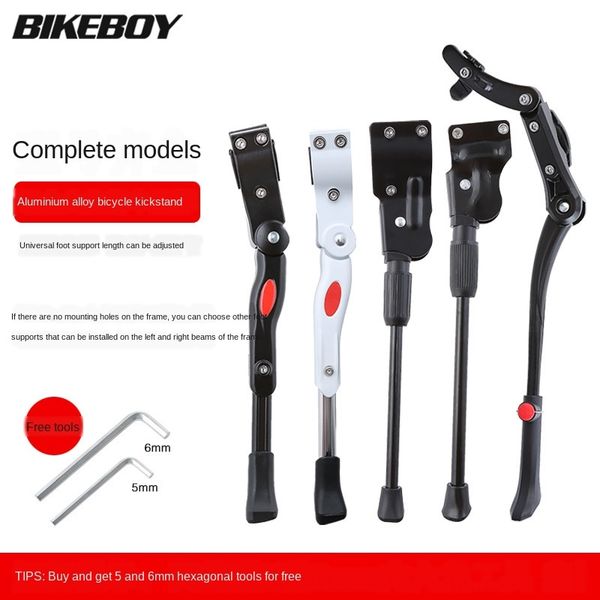 

ylf9f tripod tripod 26 accessories bicycle bracket single station frame side bicycle inch road vehicle accessories mountain bike support foo, Silver