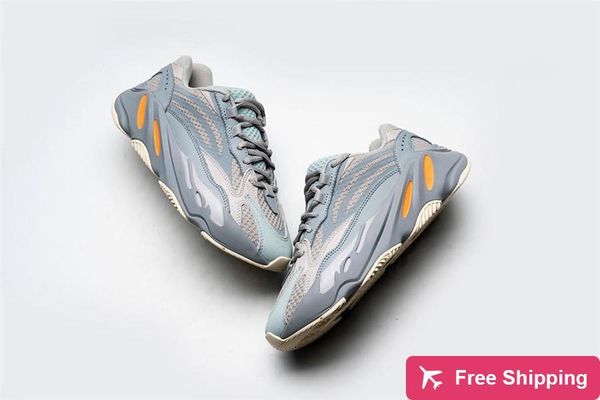 

2020 authentic originals 700 v2 inertia magnet teal blue wave runner 3m kanye west men women running shoes sneakers fw2549 with box