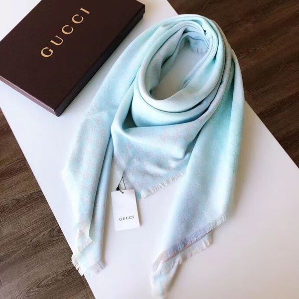 

4 leaf clovers scarfs scarf for women multiple use famous shawl scarves 6 color size 140x140cm highly quality, Blue;gray